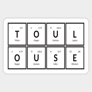 Toulouse City | Periodic Table of Elements Sticker